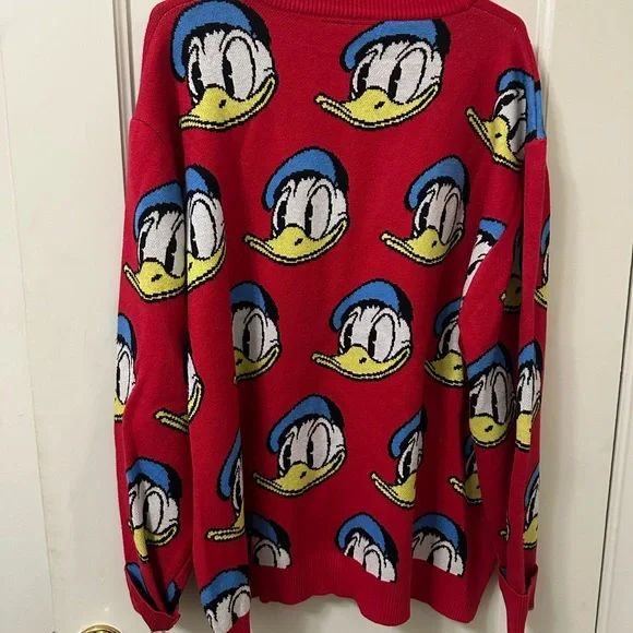 Disney Red Cardigan with Donald Duck Design - Picture 3 of 3